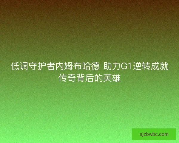低调守护者内姆布哈德 助力G1逆转成就传奇背后的英雄 低调守护者内姆布哈德 助力G1逆转成就传奇背后的英雄